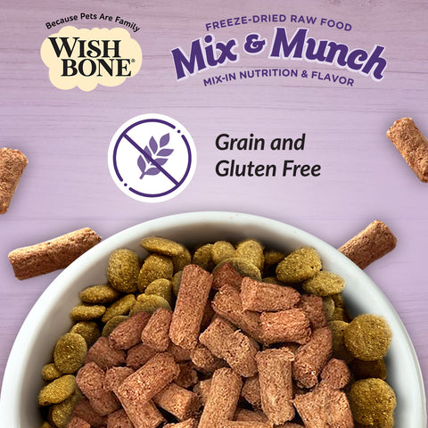 Wishbone Mix & Munch Freeze-Dried Raw Topper Beef & Ocean Fish for Dogs 350g