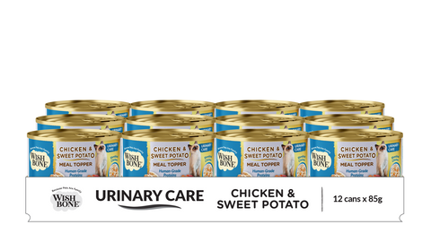 Wishbone Chicken & Sweet Potato - Cat Urinary Care Topper in Cans - 85g