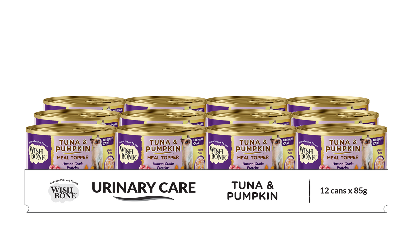 Wishbone Tuna & Pumpkin - Cat Urinary Care Topper in Cans - 85g