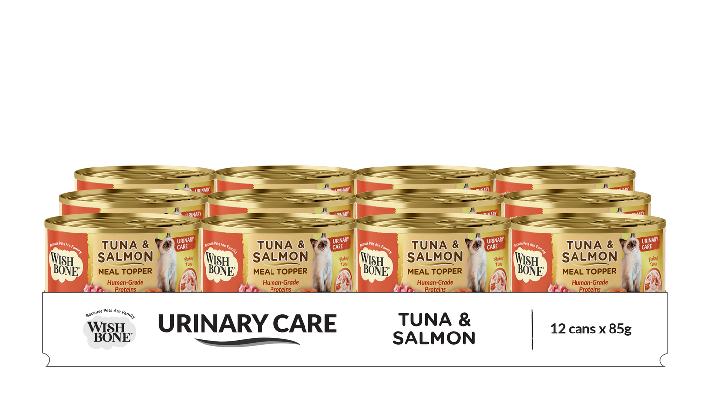 Wishbone Tuna & Salmon - Cat Urinary Care Topper in Cans - 85g