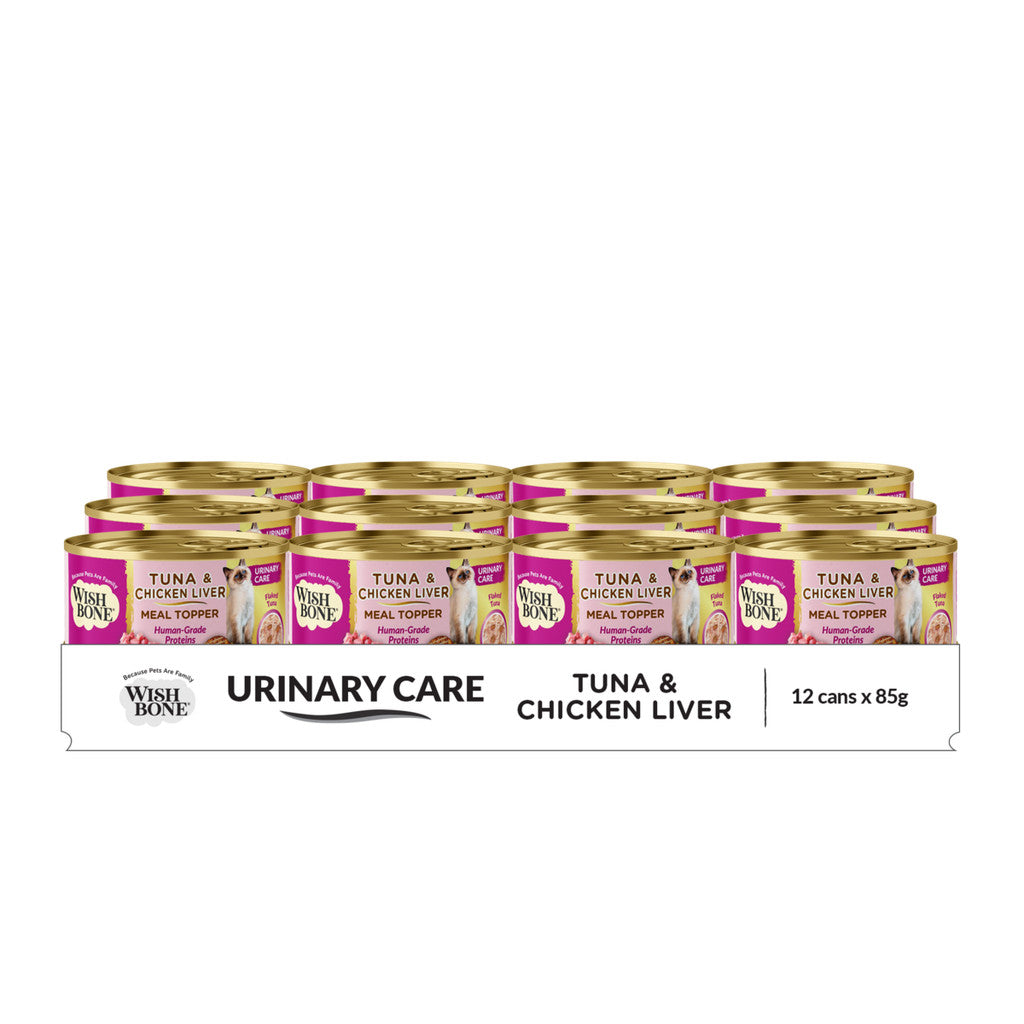 Wishbone Tuna & Beef - Cat Urinary Care Topper in Cans 85g