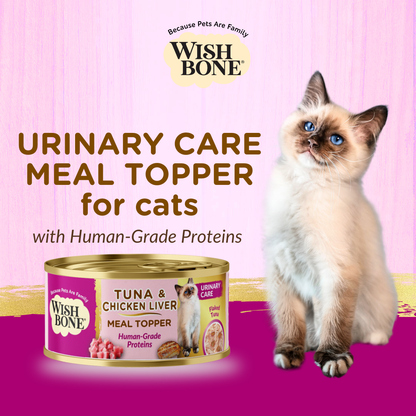 Wishbone Tuna & Chicken Liver - Cat Urinary Care Topper in Cans - 85g