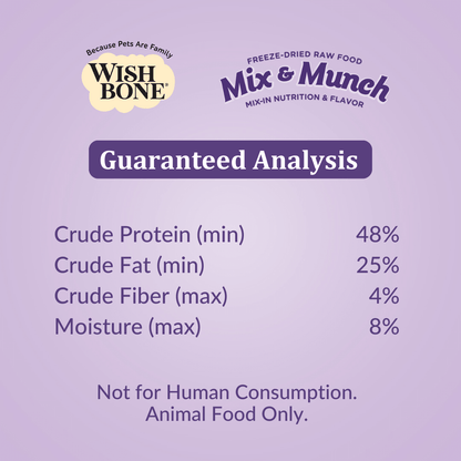 Wishbone Beef & Ocean Fish Freeze - Dried Raw Topper for Dogs 350g - Wishbone Pet Foods NZ