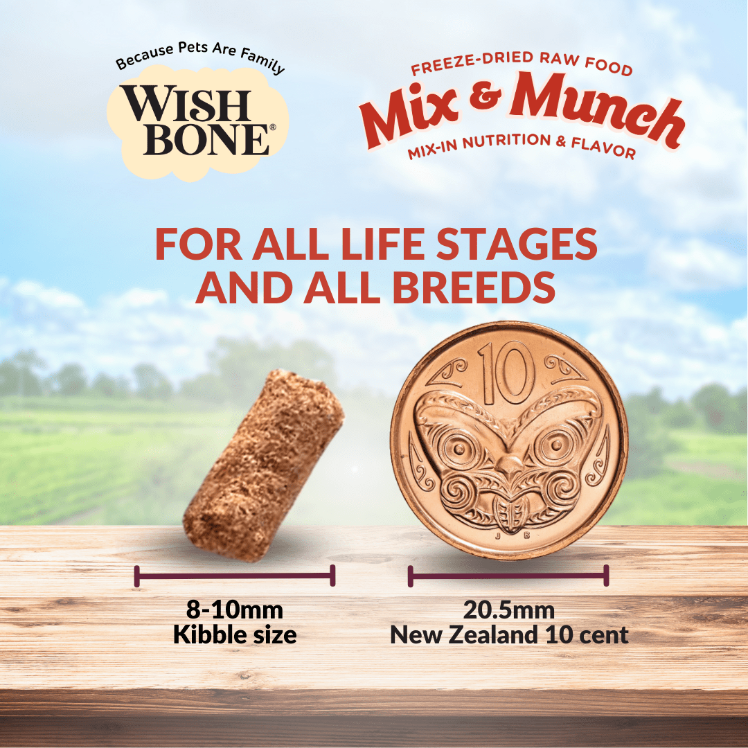 Wishbone Beef & Venison Freeze - Dried Raw Topper for Cats 350g - Wishbone Pet Foods NZ