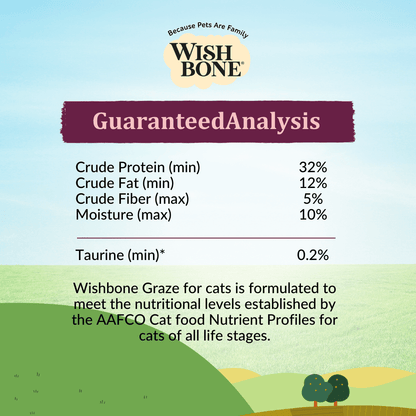 Wishbone Graze for Cats - New Zealand Beef and Lamb 1.8kg, 4.5kg - Wishbone Pet Foods NZ