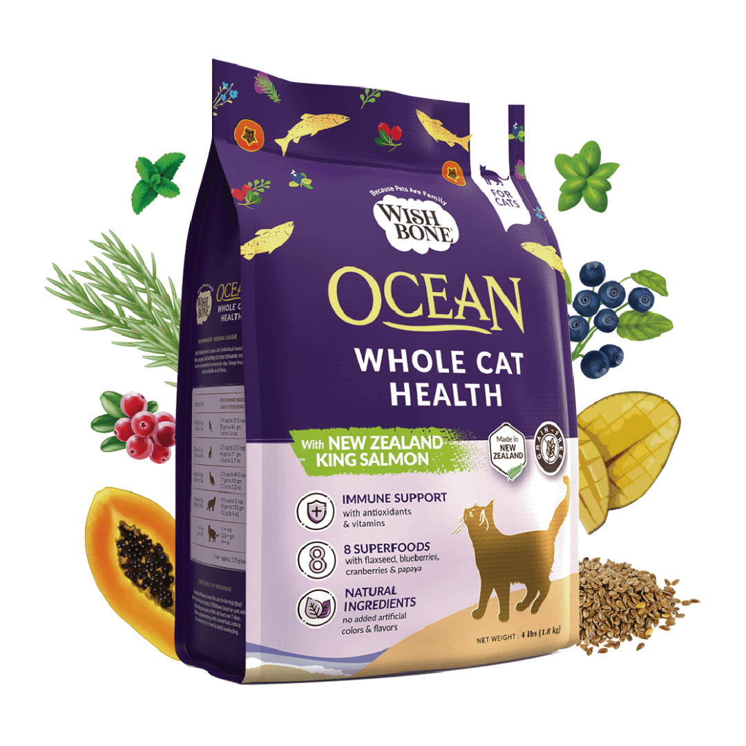Wishbone Ocean for Cats - New Zealand King Salmon 1.8kg, 4.5kg - Wishbone Pet Foods NZ