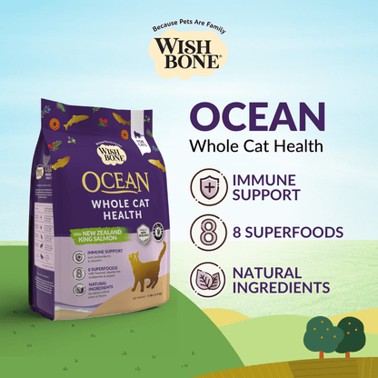 Wishbone Ocean for Cats - New Zealand King Salmon 1.8kg, 4.5kg - Wishbone Pet Foods NZ