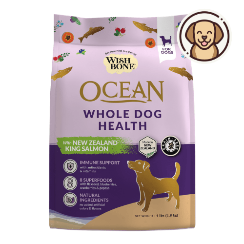 Wishbone Ocean for Dogs - New Zealand King Salmon 1.8kg, 9kg - Wishbone Pet Foods NZ