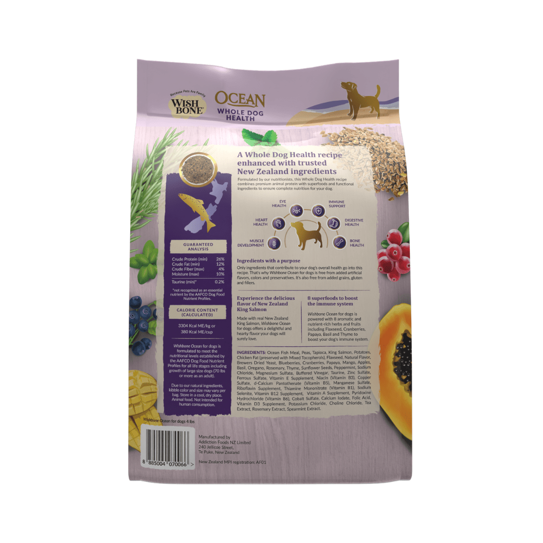 Wishbone Ocean for Dogs - New Zealand King Salmon 1.8kg, 9kg - Wishbone Pet Foods NZ