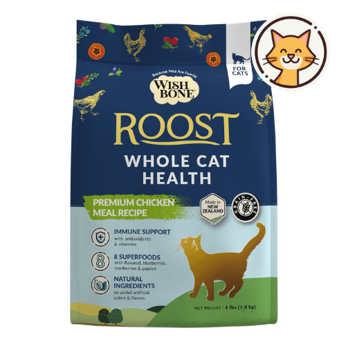 Wishbone Roost for Cats - New Zealand Chicken 1.8kg, 4.5kg - Wishbone Pet Foods NZ