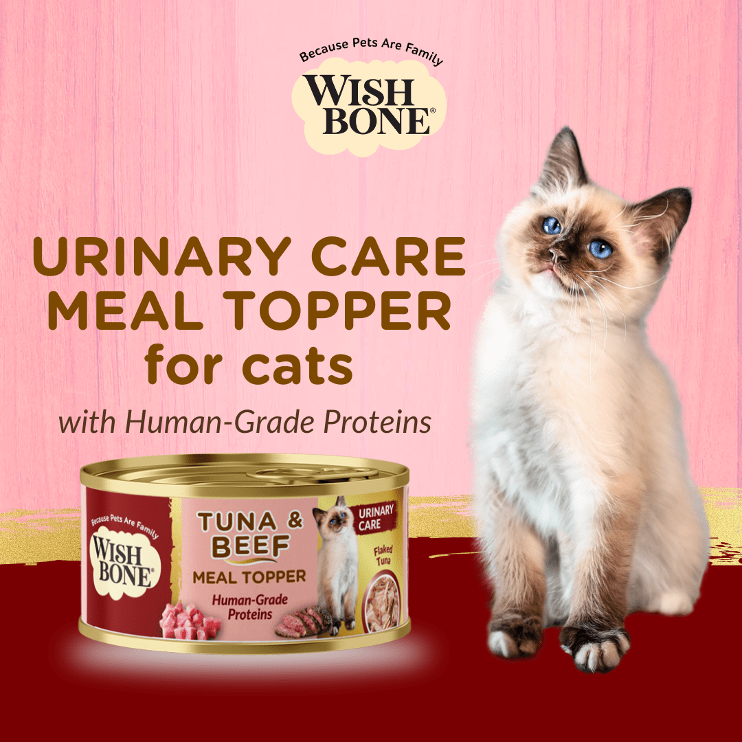 Wishbone Tuna & Beef - Cat Urinary Care Topper in Cans 85g - Wishbone Pet Foods NZ