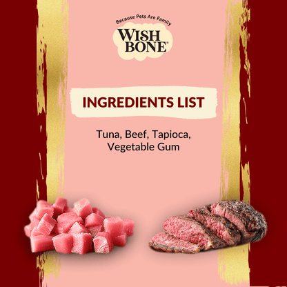 Wishbone Tuna & Beef - Cat Urinary Care Topper in Cans 85g - Wishbone Pet Foods NZ
